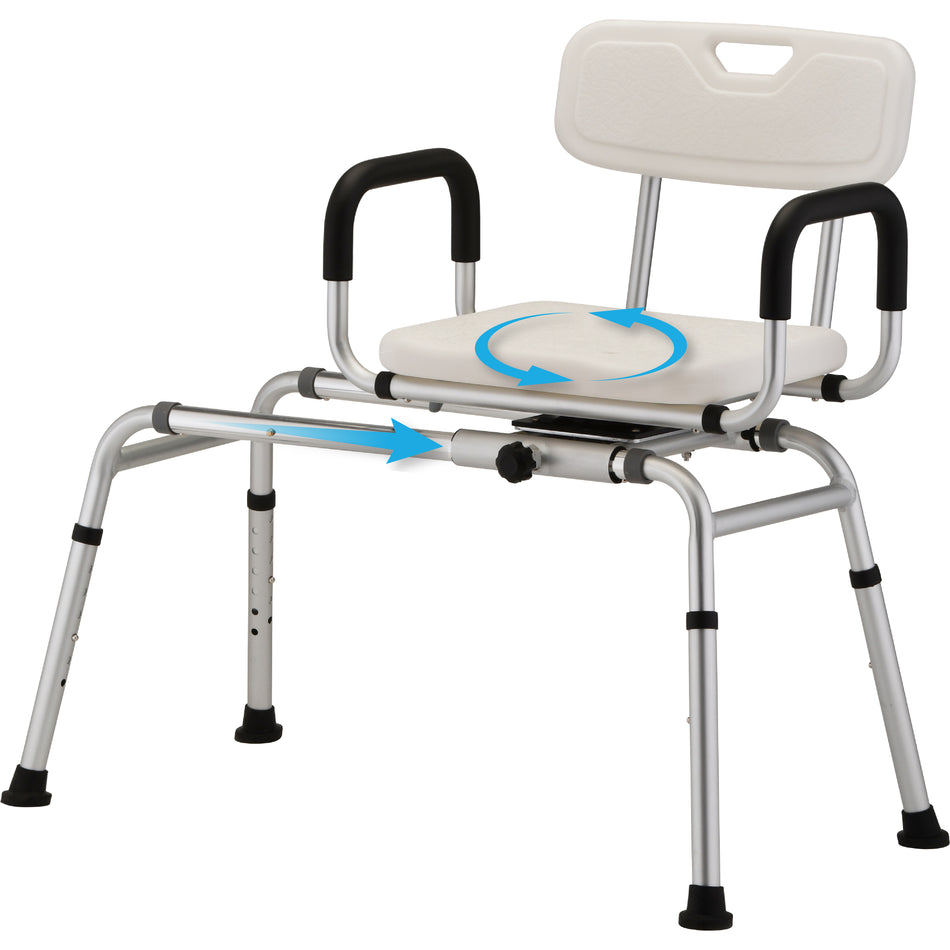 Sliding Swivel Seat Transfer Bench