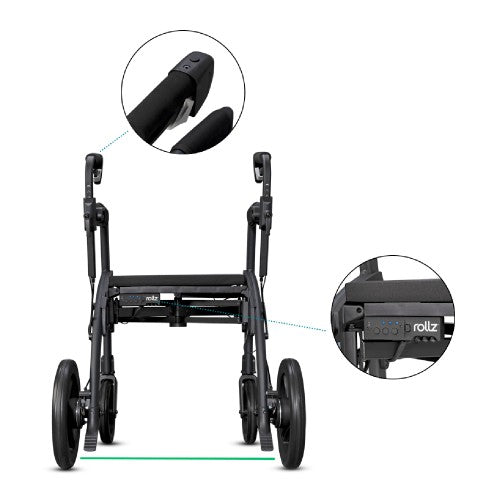 Rollz Motion Rhythm Rollator Walker with 3 Cues for Parkinson's
